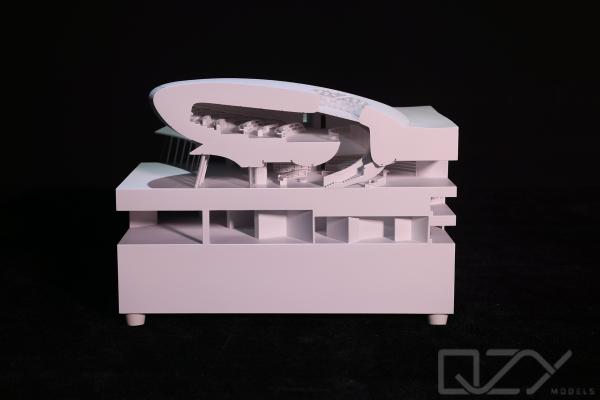 Quality MAD 1/50 Shenzhen Bay Cultural Plaza Section Model A Symphony in White Precision for sale