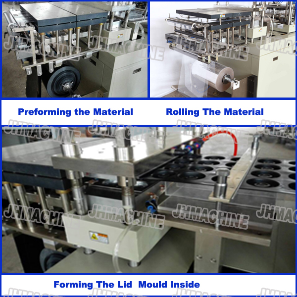 Big Forming Area blister forming machine use Thick Plastic and deeply former for trays