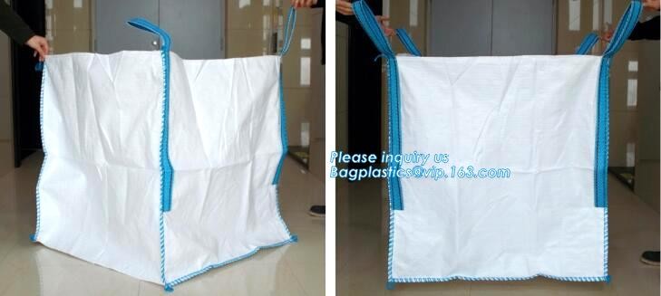 polypropylene woven plastic jumbo bag pp big bag for sand, building material, 500kg-1000kg PP Woven Jumbo Bag Big Bag wi