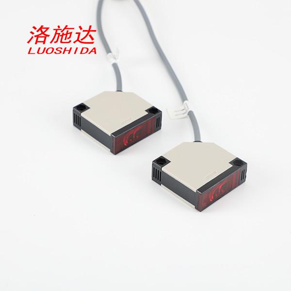 AC DC Q50 Plastic Infrared Light Square Through Beam Photoelectric Sensor Relay