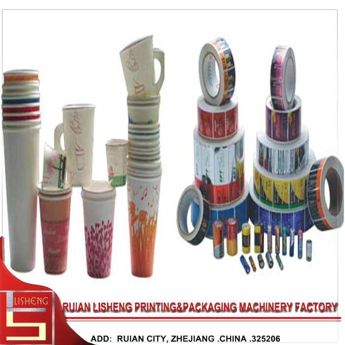 Unit Type 6 Color Flexo Printing Machine , enclosed doctor blade system