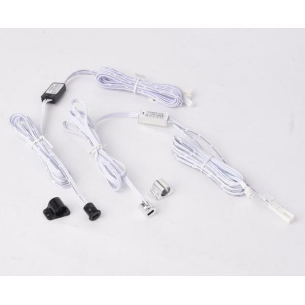 12V/24V Single Door Sensor Switch for Wardrobe Lamp Black/Chrome Max. Current 5A