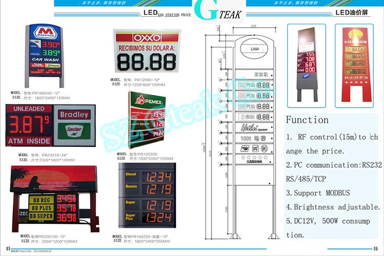 Shenzhen factory 10 inch 7 segment led display cheap price