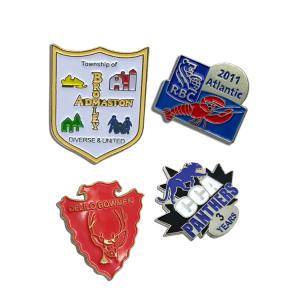 Customized Lapel Pin Badges With No MOQ Pantone Color/CMYK/Customized OPP Bag/Gift Box/Velvet Bag/Customized