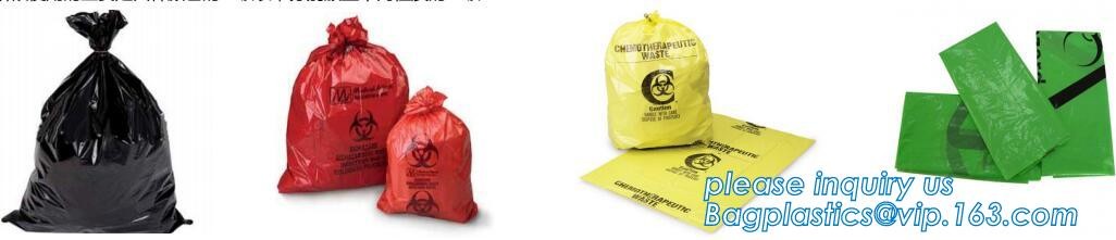 LDPE biohazard waste bin bags disposable medical autoclave bags, biohazard specimen bag plastic adhesive flat bag, bagea