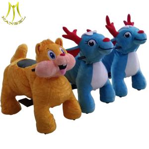 China Hansel coin operated games plush safari animal ride for outdoor park wholesale