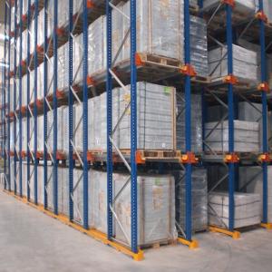 China Cold Storage Drive In Pallet Rack System Customized Color Powder Coated Finish wholesale