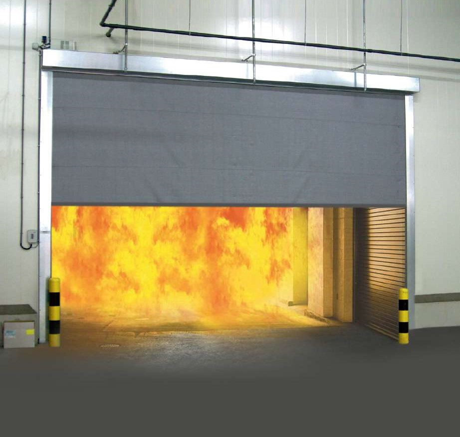 SS Wire Reinforced Fire Curtain Fabric Non Flame Silicone Coated Fiberglass Fabric