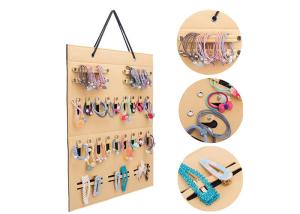 Double Layer Felt Headband Holder Organizer Felt Wall Hanging Organizer for Hair Clips