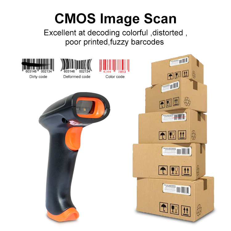 1D 2D USB Handheld Barcode Scanner QR Code Reader Android Barcode Scanning Gun