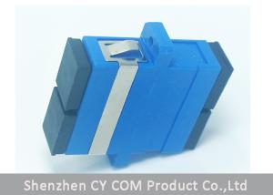 China SC UPC singlemode duplex blue Fiber Optic Adapter Flange wholesale