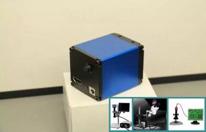 China Black HD Microscope Camera , High Resolution Mini Microscope Camera With Power Supply wholesale
