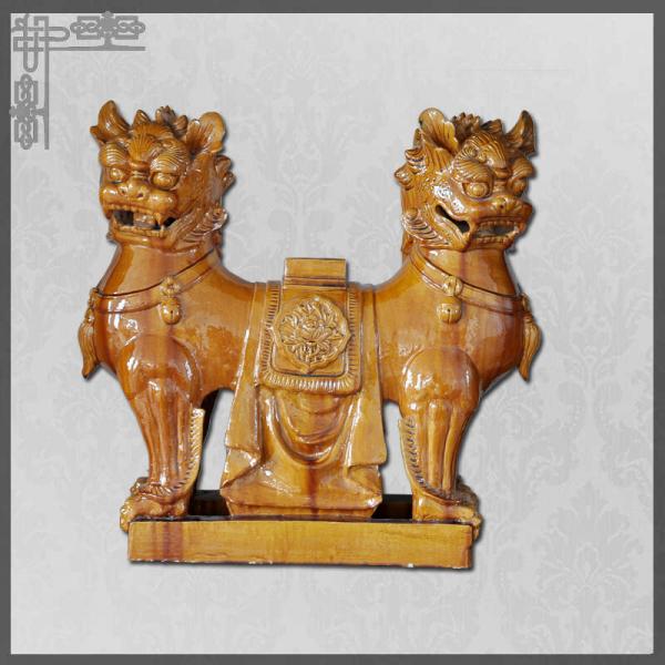 Quality Customizable Chinese  Roof Animals Lion Yin And Yang Fengshui Function Ornament for sale