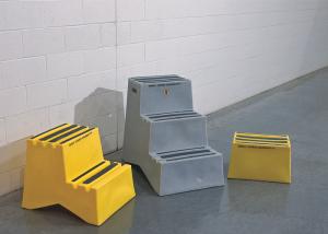 12 Overall Height Double Step Stool Compact Design For Space Saving
