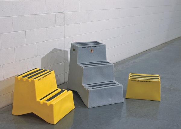 Quality 12" Overall Height Double Step Stool Compact Design For Space Saving for sale