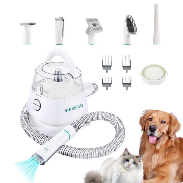 Quality 65dB Noise Deshedding Handheld Dog Clipper and Pet Hair Groomer Vacuum Cleaner Head for sale