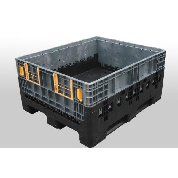 Warehouse Storage Containers Foldable Container Heavy Duty HDPE ( Common & Virgin Material Available) with Wheels and Handle 1T