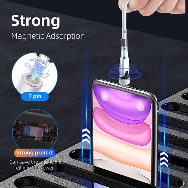 Magnetic Mobile Phone Data Cable Nylon Fast Charging Heavy Duty