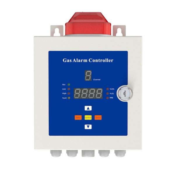 Quality 24V DC Automatic Working Gas Detector Controller Sound & Light Alarm for sale
