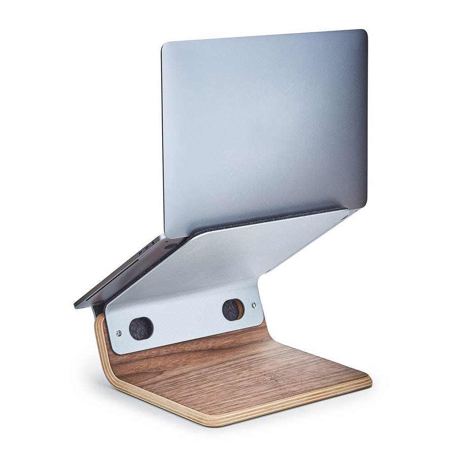 Curved Wooded Monitor stand