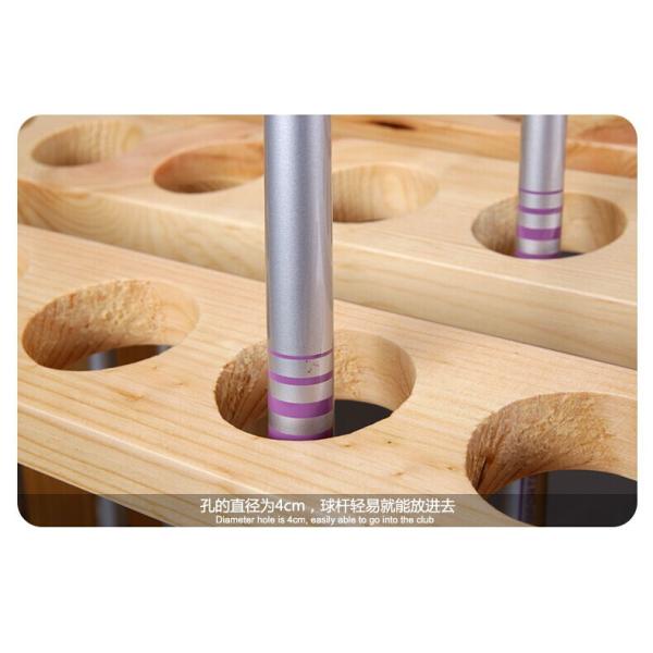 Wood golf clubs rack