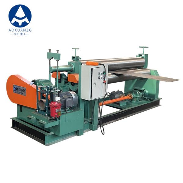 Quality 12x2000mm Full Automatic 3 Roller Bending Rolling Machine Electric Solid for sale