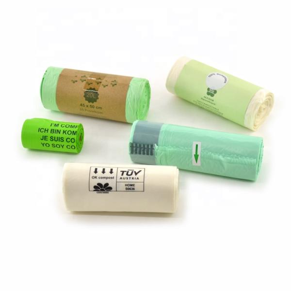 PBAT PLA Compostable Bin Liners Large Trash Bags