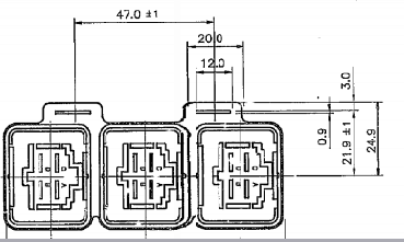 Three Sets Auto Electrical Relays For Korean KIA Auto Relay , 40a Automotive Relay KK-Y01-61-580