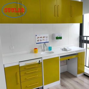 Dental Technician Hospital Furniture Malaysia with Adjustable Table Support