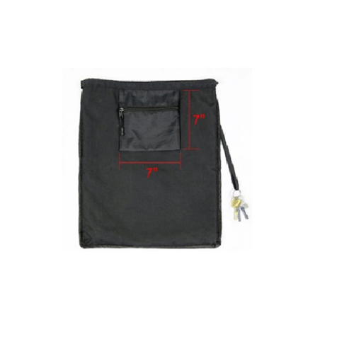 600D Polyester Drawstring Gym Backpack Breathable Logo Printed For Outdoor Sport