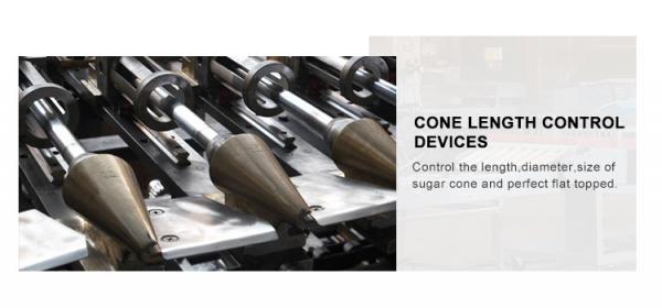 PLC Controlled Ice Cream Equipment For Sugar Cone Production