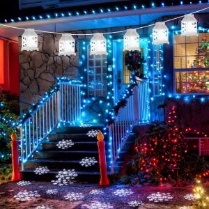 Snowflake Projector 22ft Vintage Xmas Christmas String Lights