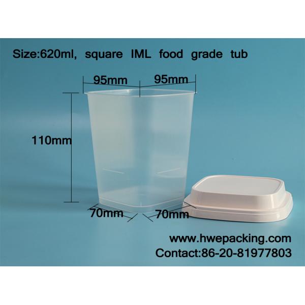 Mold Label Ice Cream Dairy 22OZ IML Plastic Containers