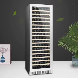 China Fan Cooling Low E Glass Wine Cabinet Fridge With Temperature Range 4 To 22°C wholesale