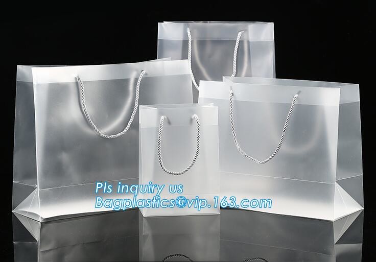 Promotional customized high quality soft loop plastic cloth bag,manufacturer custom soft loop handle polyethylene PE pla