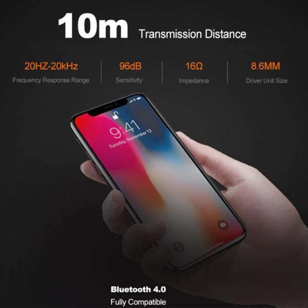 TUNE 110BT Colorful Display Earphones Wireless Sport Headphones Earbuds Led Battery Indicator Earbuds