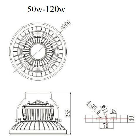 High Efficiency Flame Proof Led Light , Vapour Proof Led Lights 5 Years Warranty