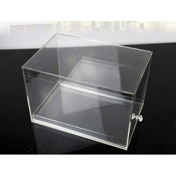 Fashion Plexiglass Display Shoe Drawer Case / Plastic Acrylic Shoe Box Storage Organizer