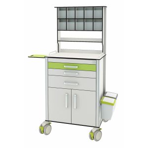 China Aluminum Medicine Divider Hospital Medicine Trolley wholesale