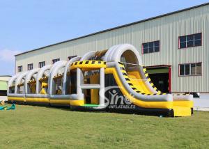 China 24m long big challenge adults inflatable obstacle course for boot camp or keeping fit made in Sino Inflatables wholesale