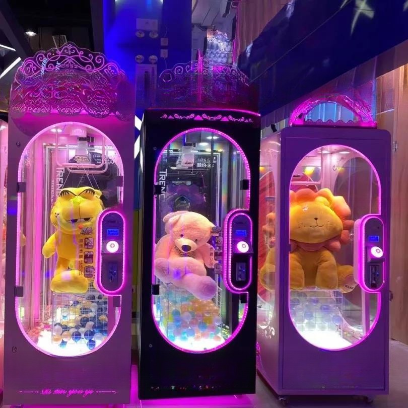 Colorful Doll Grabbing Machine Arcade Toy Grabber Machine For Game Center