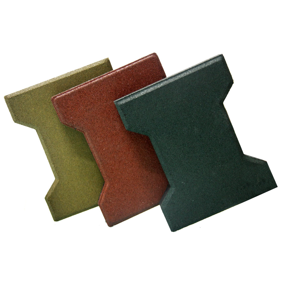 Green EPDM Rubber Gym Flooring Sound Insulation Outdoor Playground Tiles Anti Slip