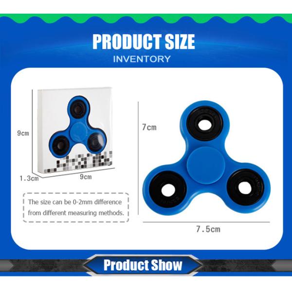 Long Time Spinner ABS Plastic Tri-Spinner Fidget Wholesale Spinner