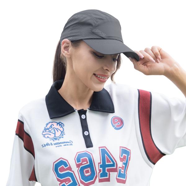 Quality Micro Fibre Lightweight Running Cap Breathable Reflective Printing for sale