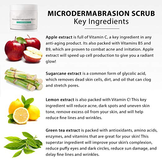 Microdermabrasion Face Scrub , Deep Exfoliating Body Scrub For Sensitive Skin