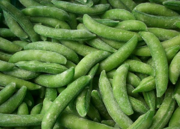 Quality HACCP Delicious IQF Frozen Steamed Sugar Snap Peas for sale