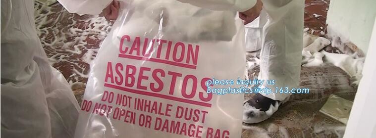 Heavy Duty Construction Plastic Asbestos Bag Waste Bag,Heavy Duty Disposal Polythene bags For Asbestos Removal BAGEASE