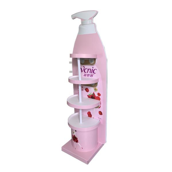 Quality CMYK Printing Cardboard Cosmetic POP Display With ODM Logo for sale