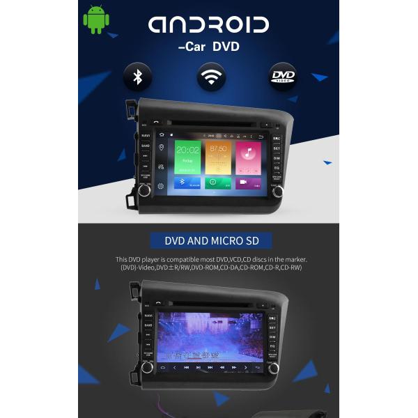 Android Flip Out Car Dvd Player With Gps , 4*50W Car Dvd Player For Honda Odyssey