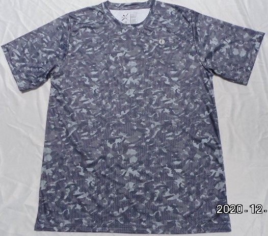 Fast Dry Allover Print 100% Polyester Mens Round Neck T Shirt Red